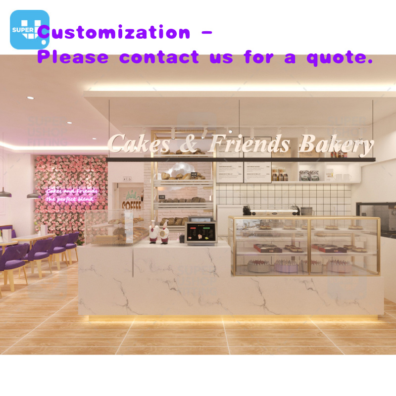 맞춤형 디자인의 스위트 버블티 가게 인테리어, 나무 카 - Interior Design Of Cafe 리뷰 및 가격