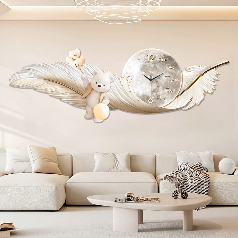 럭셔리 대형 벽시계 온도 날짜 표시 유럽 디자인 가정용 - Interior Design Living Room And Kitchen 리뷰 및 가격