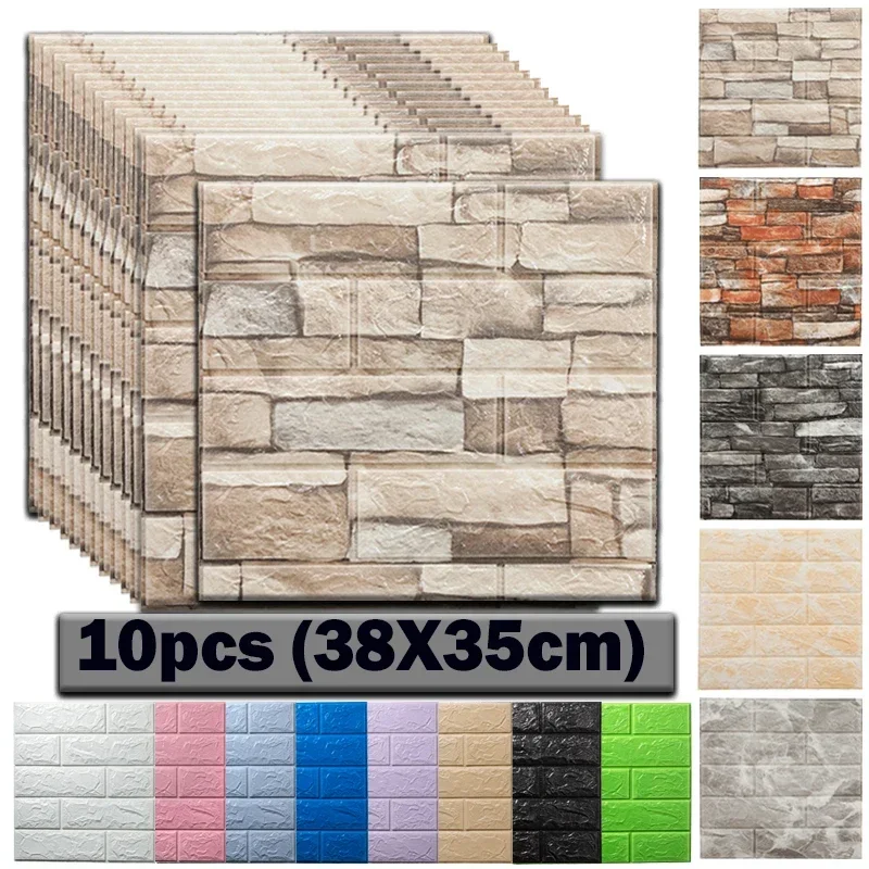 3D 폼 벽 데칼 자체 접착식 장식 패널 거실 침실 욕 - Interior Design Living Room And Kitchen 리뷰 및 가격