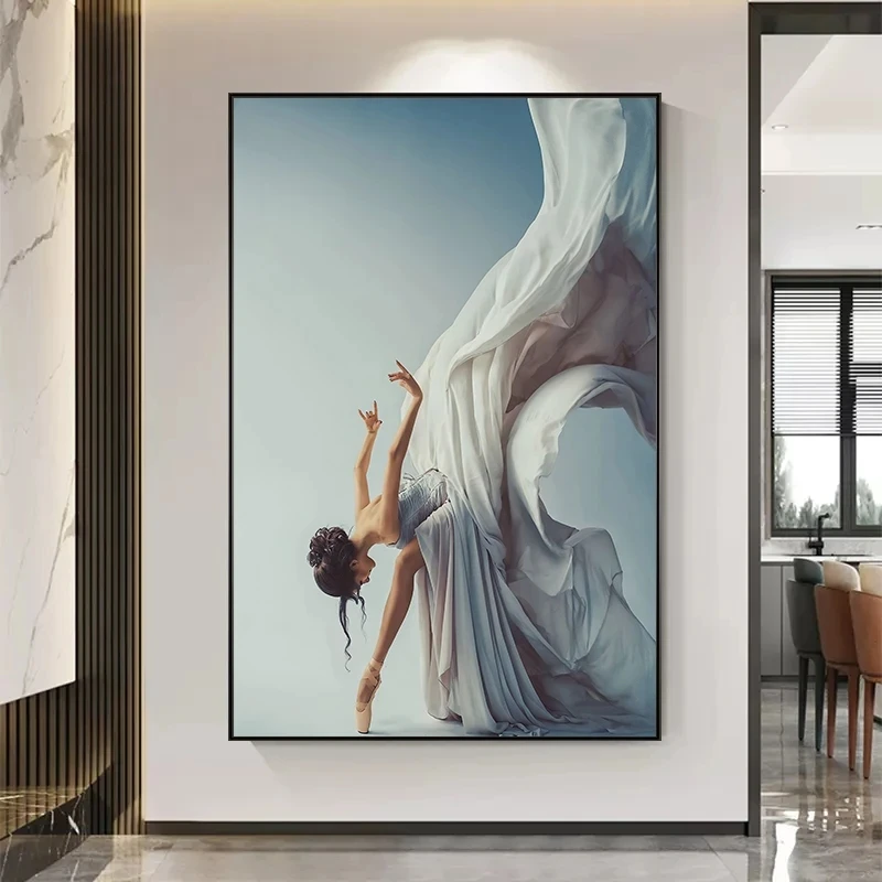현대 발레 댄스 소녀 캔버스 회화 우아한 댄서 벽 아트 - Interior Design House 리뷰 및 가격
