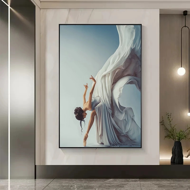 현대 발레 댄스 소녀 캔버스 회화 우아한 댄서 벽 아트 - Interior Design House 리뷰 및 가격
