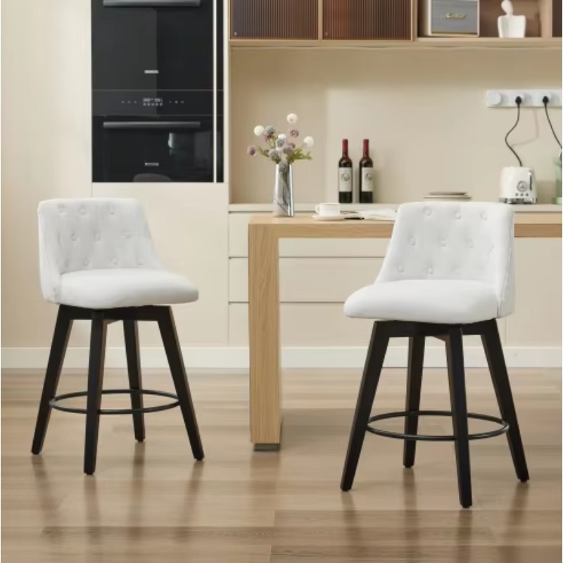 모던 스타일 패브릭 바 스툴 검정색 다리 현대적인 인테 - Interior Design Living Room And Kitchen 리뷰 및 가격